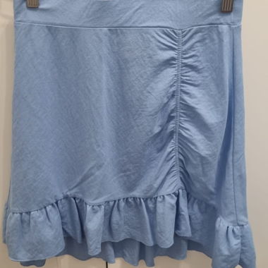 Blue Ruffle Skirt