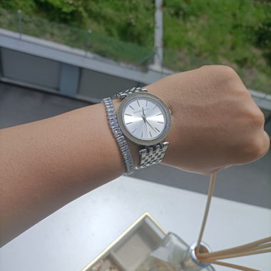 Bracciale di strass in acciaio inox