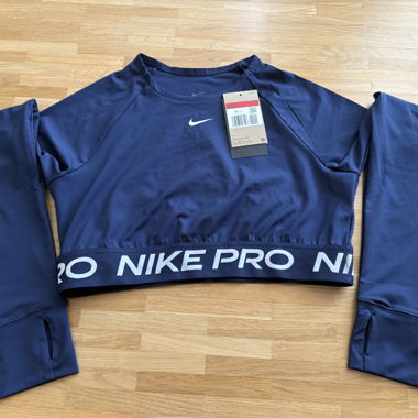 Nike Pro 365 Long Sleeve Sport Crop Top