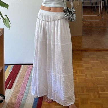 White Long Skirt