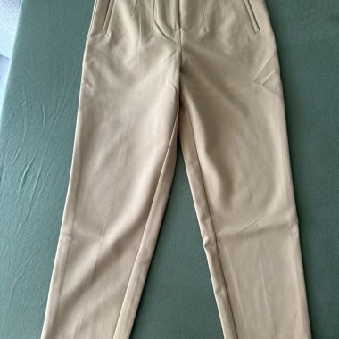 Beige Casual Pants