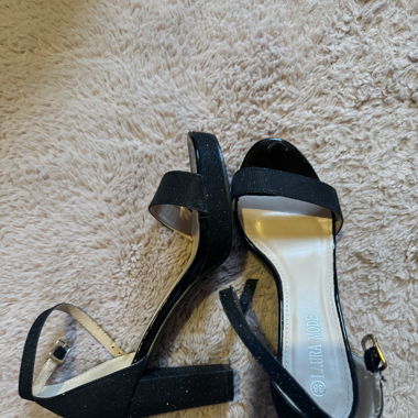 Black Glittery High Heels
