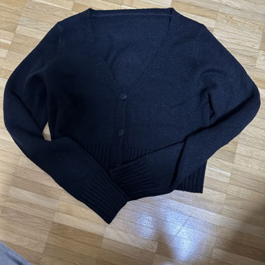 Strickjacke schwarz
