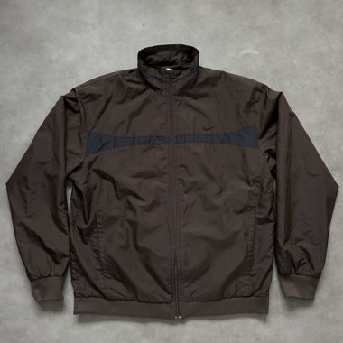 Giacca sportiva vintage Nike, marrone, M