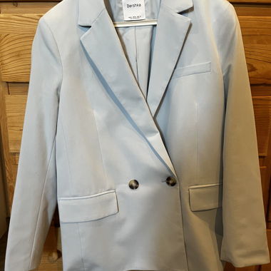 Bershka Blazer himmelblau