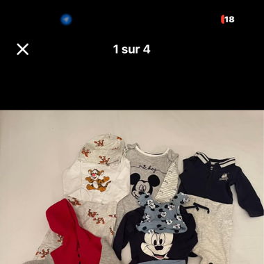 Lot de vêtements bébé 