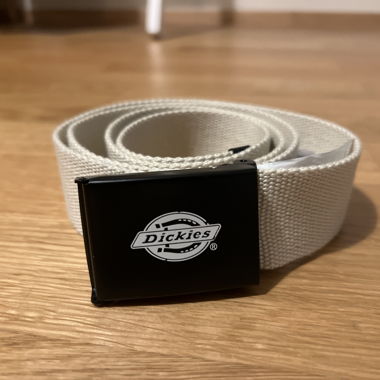 Beige woven Dickies belt