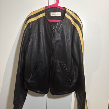 Veste en cuir Emporio Armani