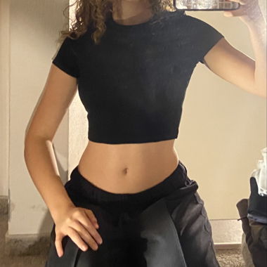 crop top noir
