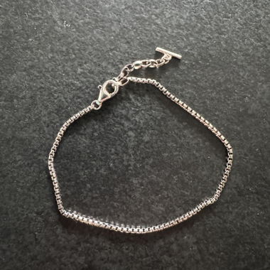 Bracelet réglable en argent 925, 17-20 cm, 2,5 g