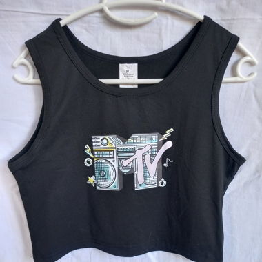 Crop top noir