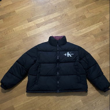 Calvin klein zweiseitige winterjacke