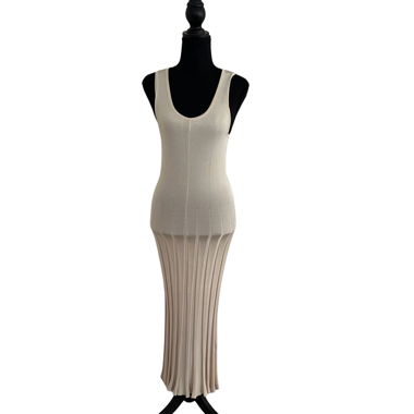 Beige Maxi Dress S