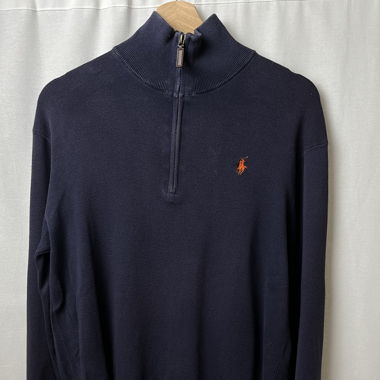 Pull zip Ralph Lauren bleu