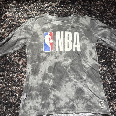 Washed-Effect NBA Black T-Shirt