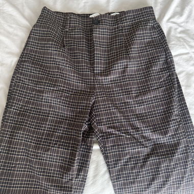 Bershka Karierte Straight Pants