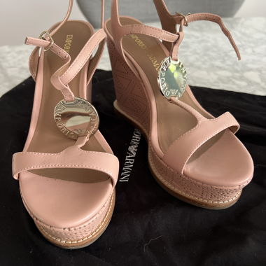 Sandali con zeppa Emporio Armani