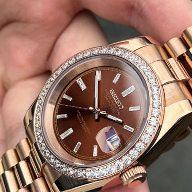 Seikmod Mocha Diamond Datejust – Automatic – 40mm