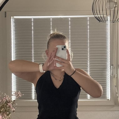 Black sleeveless V-neck top