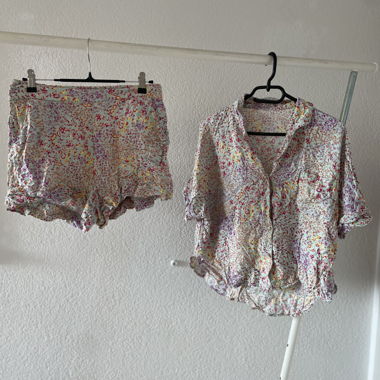 Set due pezzi floreale pj