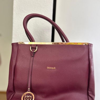 Sac à main Blaqué - cuir bordeaux