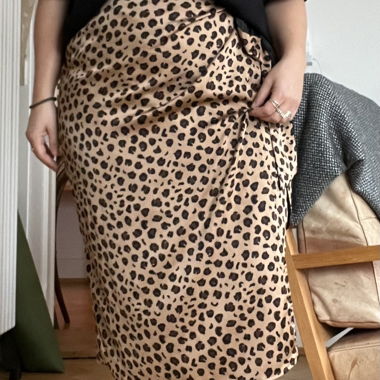AND LEOPARD REVERSIBLE SKIRT