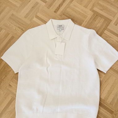 Polo in maglia COS bianco