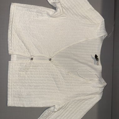 Weisses crop top 