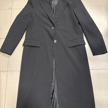 Long fabric coat