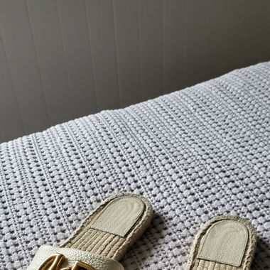 Sandalen geflochtenes Schuhbett