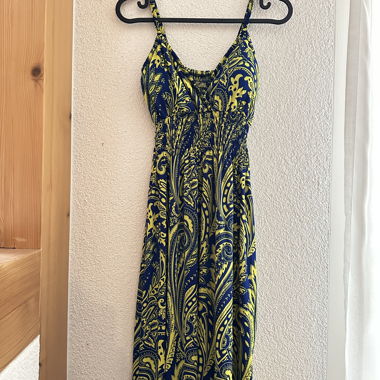 Maxi Dress with Paisley Pattern