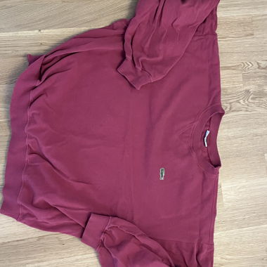 Lacoste Sweatshirt rot/rosa/bordeaux, made in France