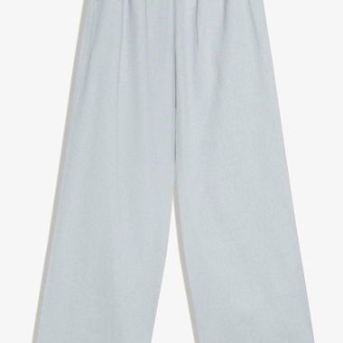Graue Leinenhose
