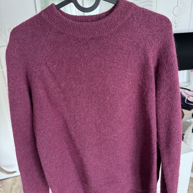 ZARA Bordeaux Red/Magenta Sweater Gr. S