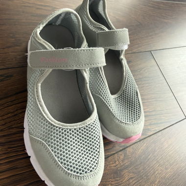 Baskets enfant grises paillette 36