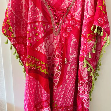Pink Kaftan-Tunic Dress