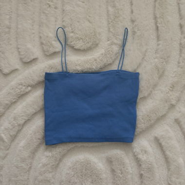 ZARA Blue Crop Top