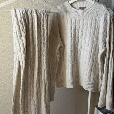Ensemble tricot H&M crème
