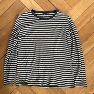 Muji Striped Long-Sleeve Shirt