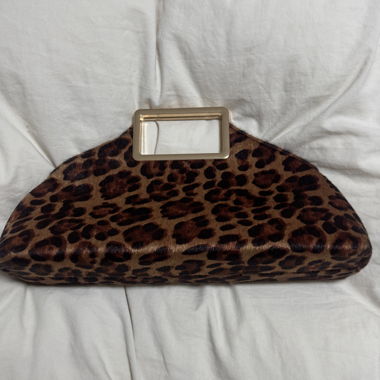 Leopard Print Clutch Bag