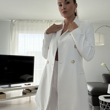 Weisser Blazer