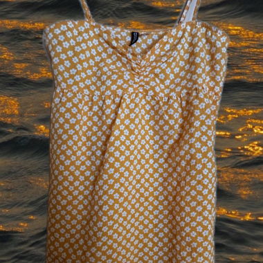 Orangenes Sommerkleid