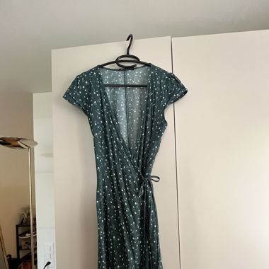floral wrap dress