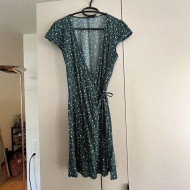 floral wrap dress