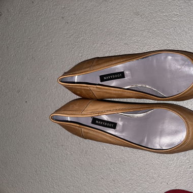 Braune vintage kitten heels von navyboot. 