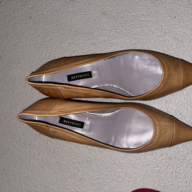 Braune vintage kitten heels von navyboot. 