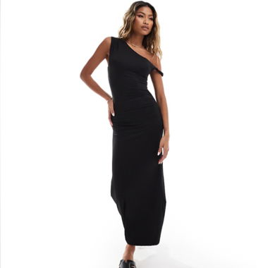Black One-Shoulder Dress Size 38