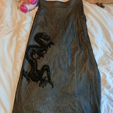 maxi-jupe en mesh