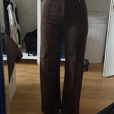 Brown Flared Trousers