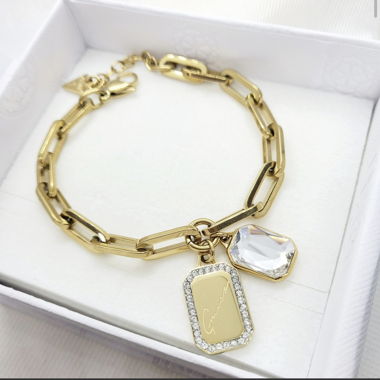 Véritable Bracelet Guess – couleur or, excellent état